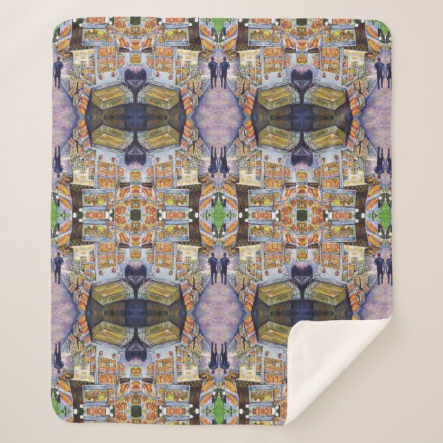 Manta Sherpa Carga de trabajo artística extraordinaria (Anverso)