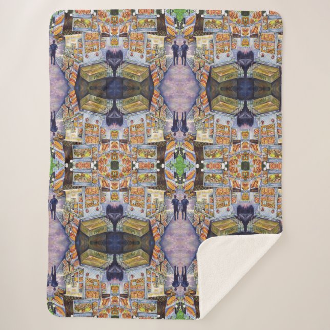 Manta Sherpa Carga de trabajo artística extraordinaria (Anverso)