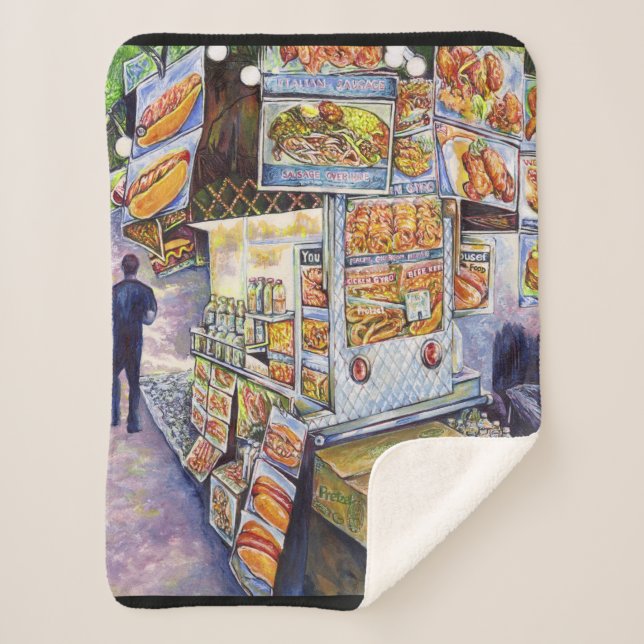 Manta Sherpa Carga de trabajo artística extraordinaria (Anverso)