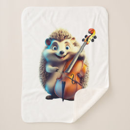 Manta Sherpa Caricatura, Personalizado, Ilustracion A musical