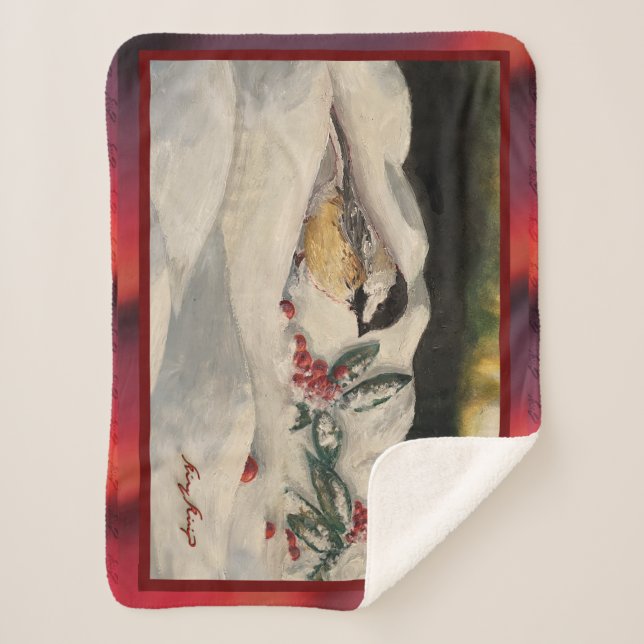 Manta Sherpa Carol the Chick-a-Dee with Mistletoe (Anverso)