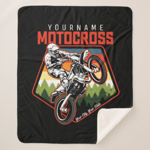 Manta Sherpa Carreras Motocross personalizada Dirt Bike Trail R