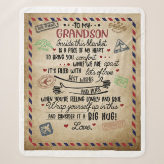 Manta Sherpa Carta Personalizada A Mi Gran Hijo