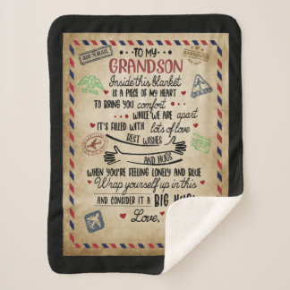 Manta Sherpa Carta Personalizada A Mi Gran Hijo