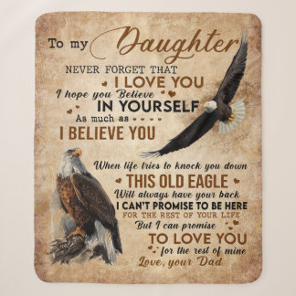Manta Sherpa Carta Personalizada A Mi Hija De Papá