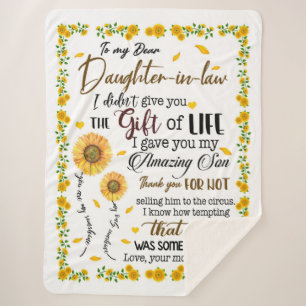 Manta Sherpa Carta Personalizada A Mi Hija En Derecho,