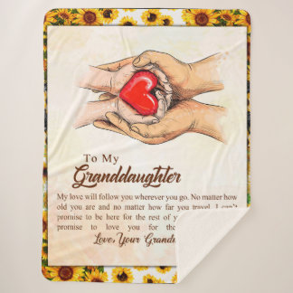 Manta Sherpa Carta Personalizada A Mi Nieta,