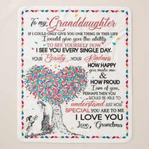 Manta Sherpa Carta Personalizada A Mi Nieta De Gran Bretaña