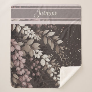 Manta Sherpa Cascada elegante de Laburnum