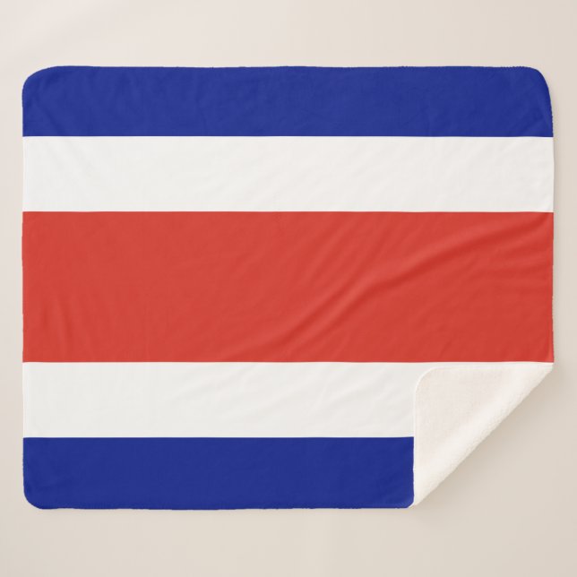 Manta Sherpa Casco del Sherpa Patriótico con bandera de Costa R (Anverso (horizontal))
