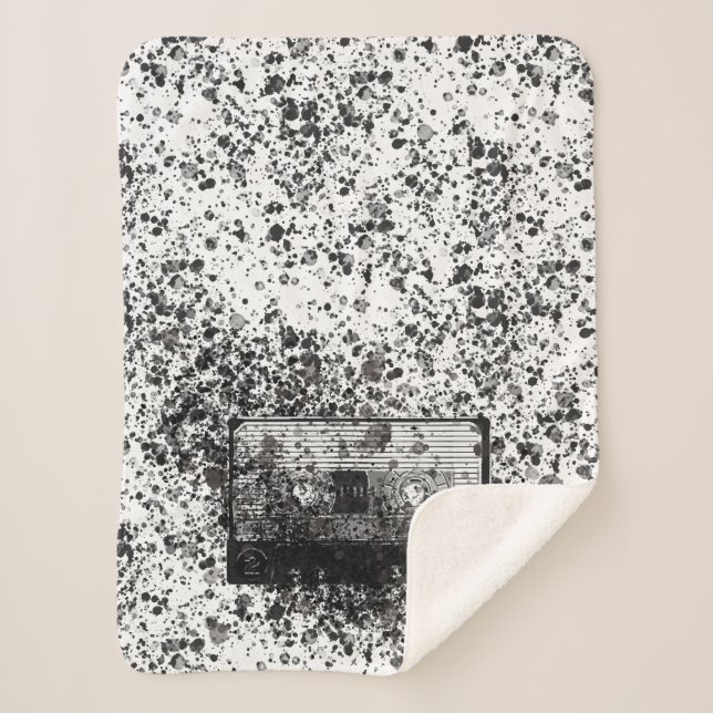 Manta Sherpa Casete de audio retro (Anverso)