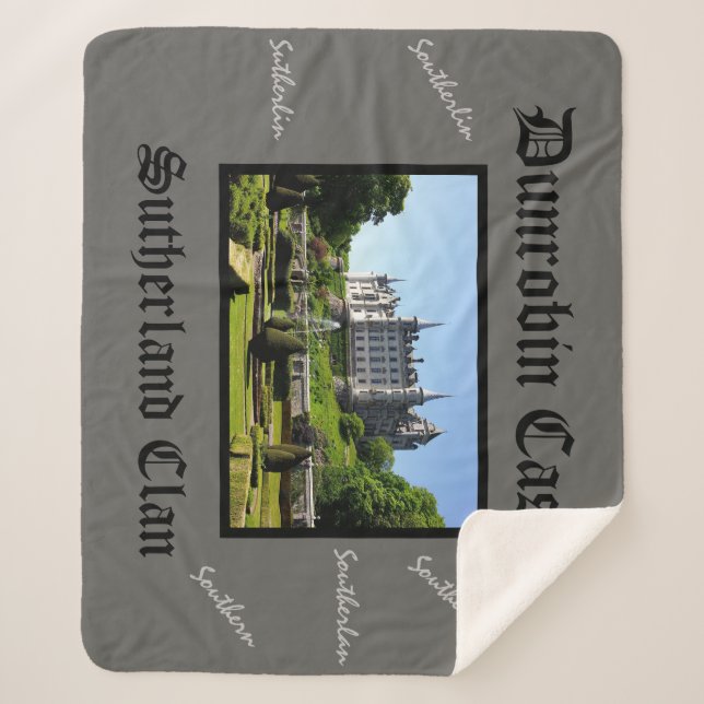 Manta Sherpa Castillo de Dunrobin Hogar del Clan Sutherland Tod (Anverso)