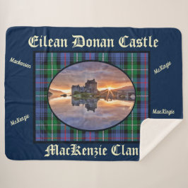 Manta Sherpa Castillo Eilean Donan Tartán de MacKenzie Clan