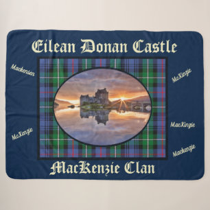 Manta Sherpa Castillo Eilean Donan Tartán de MacKenzie Clan