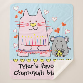 Manta Sherpa Cat Ballerina Sherpa Blanket/Medium