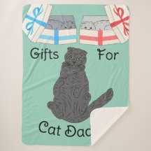 Cat Daddy Regalos Sherpa Blanket