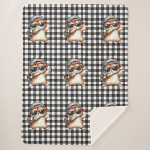 Manta Sherpa Cat Lover Sherpa Blanket