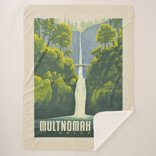Manta Sherpa Cataratas Multnomah | Oregon (Anverso)