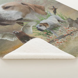 Manta Sherpa Caza de faisanes con punteros, arte