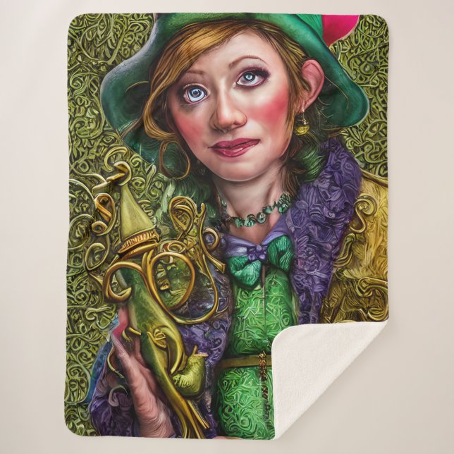 Manta Sherpa Celebratorio del Día de San Patricio (Anverso)