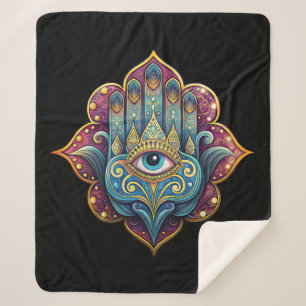 Manta Sherpa Celestial Hamsa
