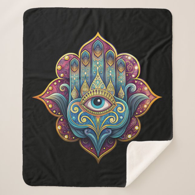 Manta Sherpa Celestial Hamsa  (Anverso)