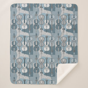 Manta Sherpa Cello Pattern Sherpa Blanket