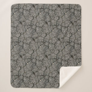 Manta Sherpa Cemento de esparcimiento de la calle Asfalto Negra