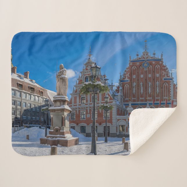 Manta Sherpa Centro histórico de Riga, Letonia (Anverso (horizontal))