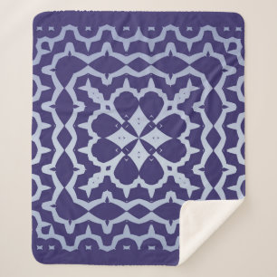 Manta Sherpa Cerámica de azulejo portugués antiguo. Diseño gráf