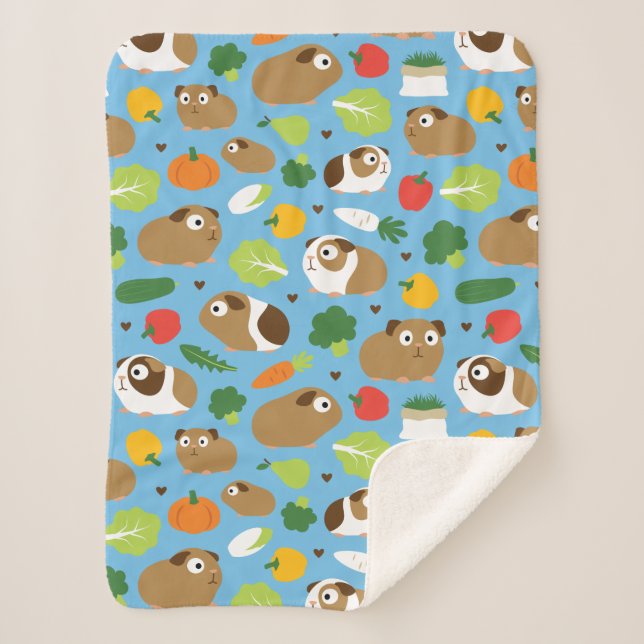 Manta Sherpa Cerdos de Guinea y sus tratamientos (Anverso)