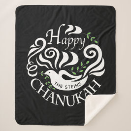Manta Sherpa Chanukah Blackboard Sherpa Blanket/Medium