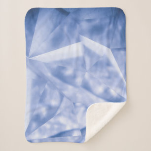 Manta Sherpa Chaqueta de traje blanco y azul