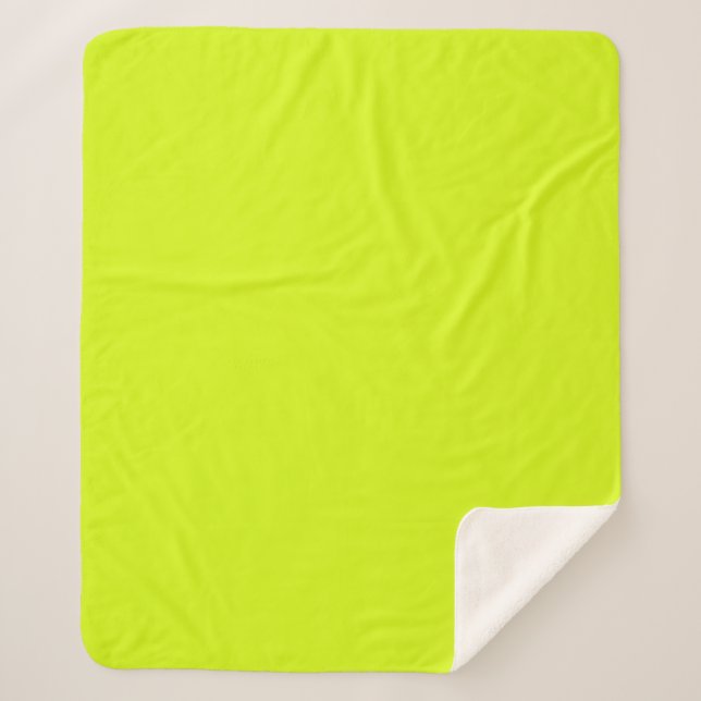 Manta Sherpa Chartreuse Yellow (Anverso)