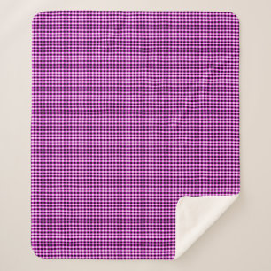 Manta Sherpa Cheques Blanco Y Negro Rosa,