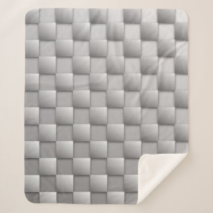 Manta Sherpa Cheques plateados Sherpa Blanket