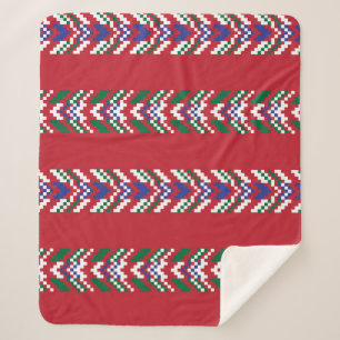 Manta Sherpa Chevron fair isle sin fisuras diseñallover, 