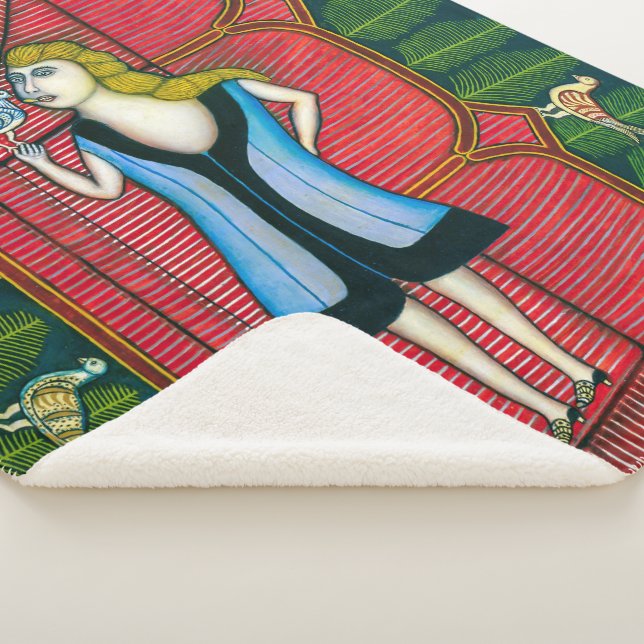 Manta Sherpa Chica con palomas | Morris Hirshfield | (3/4)