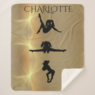 MANTA SHERPA CHICA DE GIMNASTICS EN SHERPA BLANKET. NOMBRE PERS