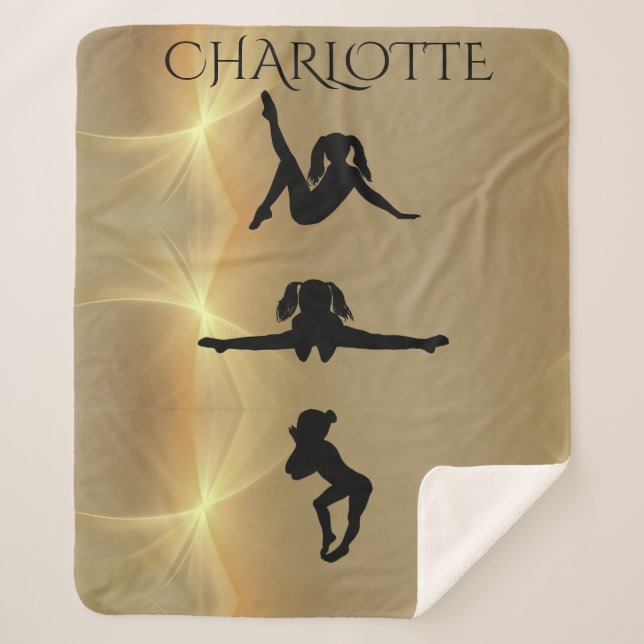 MANTA SHERPA CHICA DE GIMNASTICS EN SHERPA BLANKET. NOMBRE PERS (Anverso)