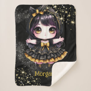 Manta Sherpa Chica gótico Personalizado Decoración Gótico Kawai