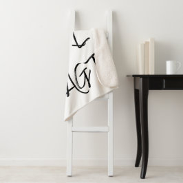 Manta Sherpa Chica negro mágico