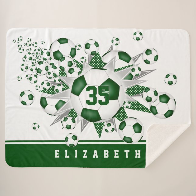 Manta Sherpa chicas estrellas de baloncesto deportivo blanco ve (Anverso (horizontal))