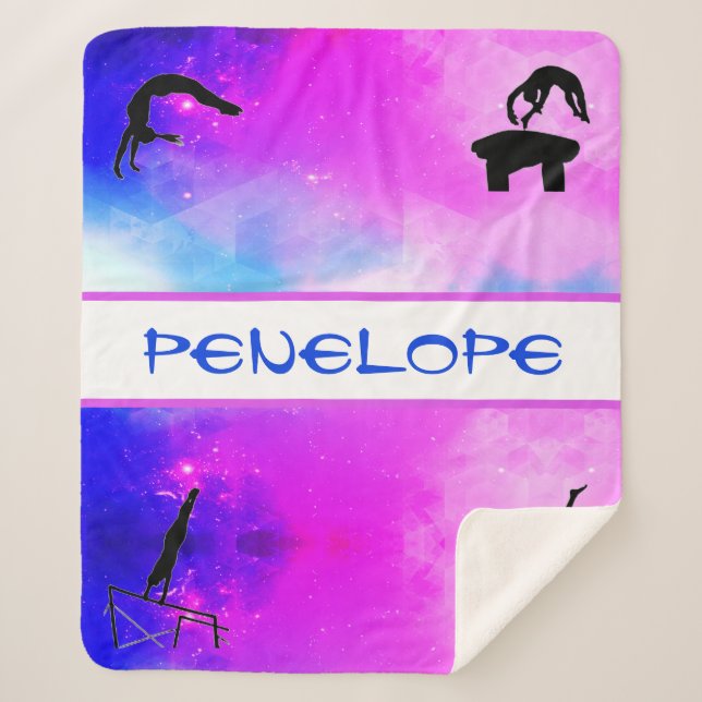 Manta Sherpa Chicas Eventos de Gimnasia Resumen Sherpa Blanket (Anverso)