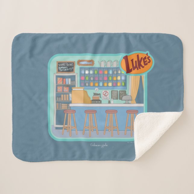 Manta Sherpa Chicas Gilmore | Gráfico de Luke's Diner (Anverso (horizontal))