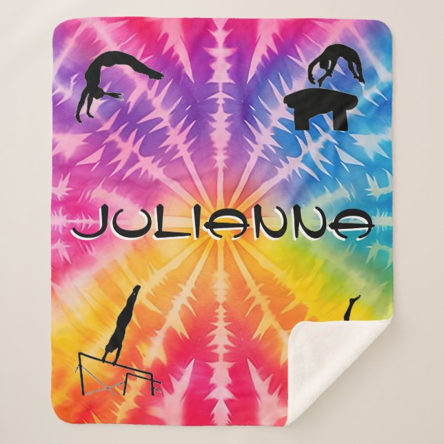 Manta Sherpa Chicas Gimnasia Arco de Arco Iris (Anverso)