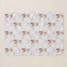 Chihuahua Chi Dog en Santa Hat Grey