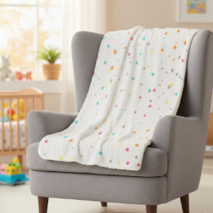 Manta Sherpa Children's Star Blanket, Cozy and Cute for Bedtim