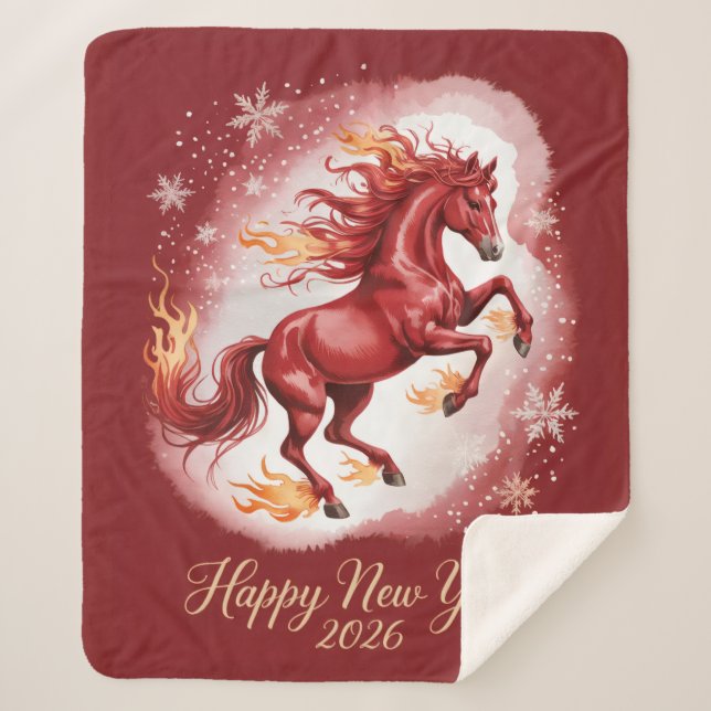 Manta Sherpa Chinese New year of the Horse 2026 (Anverso)