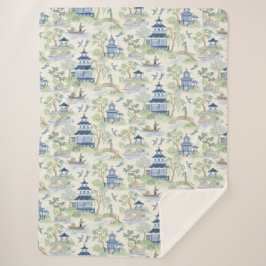 Manta Sherpa Chinoiserie